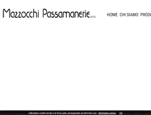 Tablet Screenshot of mazzocchipassamanerie.it